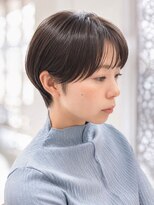 シエル ドゥ サワ(ciel de SAWA)&nbsp;艶カラー × ダークグレー × 耳かけショート
