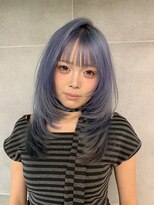 ザ ドット(THE DOT) レイヤーカット×ブルーシルバーカラー