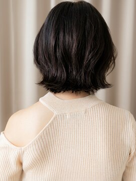 カバーヘア ブリス 上尾西口店(COVER HAIR bliss) 黒髪クラゲヘアウルフカットハンサムショートボブ20代30代W上尾