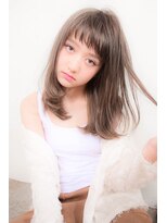 アリー 原宿 表参道(ALLY)&nbsp;[ALLY阿部]ハイライト×ミルクティーベージュ×ベビーバング