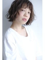 ヘアーアンドメイク シーク 八王子(HAIR&MAKE SeeK) 透明感グレーサファイア×セミウェットほつれボブ