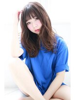 ラフィス ヘアーピュール 梅田茶屋町店(La fith hair pur) 【Lafith】シースルーバング×ふわセミディ