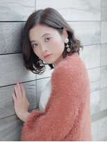 ヘアアンドケア エジェリラボ(hair&care egerie lab)&nbsp;クラシカル☆モードなパリジャンアッシュゆるふわボブ