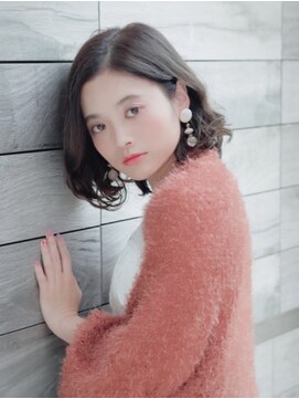 ヘアアンドケア エジェリラボ(hair&care egerie lab) クラシカル☆モードなパリジャンアッシュゆるふわボブ