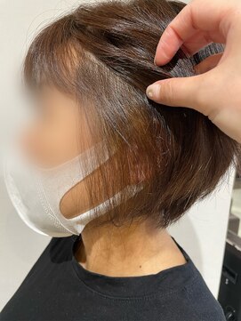 バグズ ヘアデザイン 桔梗が丘店(Baguz HAIR DESIGN) ベージュインナーカラー/グレージュカラー/ボブ10代20代30代40代