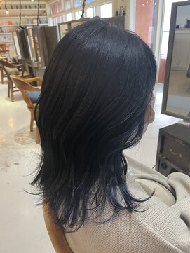 ブエナビスタ(BUENA VISTA) ミディボブ/インナーカラー/ブルーブラック/ケラスターゼ