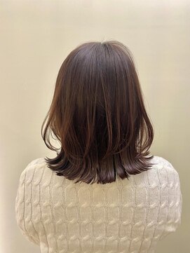 ネオリーブ チロル 横浜西口店(Neolive CiroL.) チェリーブラウン くびれヘア ミディアムヘア