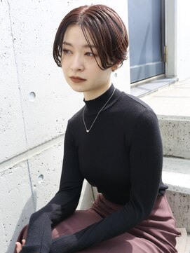 バース(BIRTH) 天神【BIRTH】センターパート×前髪なしショート