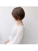 ショートボブ/ショート/抜け感/グレージュ