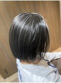 白髪ぼかしハイライトスタイル