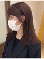 プフ 伏見(puf)&nbsp;高彩度レッドブラウンカラー【伏見/丸の内/栄/髪質改善】