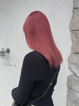 シェミール(CHEMIR) ピンクカラー×ケアブリーチ【四日市】