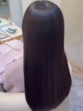 アンド ラ ブランシュ(&.La Blanche) 黒髪カタログ/グレーベージュ/レイヤーロング/アッシュカラー