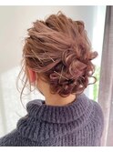 ゆるふわアップスタイル/ヘアアレンジ/シニヨンセット/名古屋