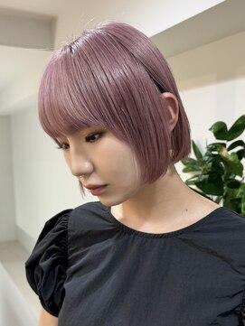 サンク 原宿 表参道(cinq) ダブルカラーミルクティーベージュピンクラベンダーベージュ20代