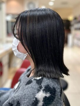 ヘアークリアー 春日部 大人可愛い20代30代40代 外ハネミディアム ナチュラルストレート