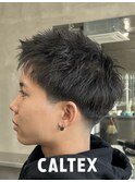 スパイキーショート×テーパーフェード