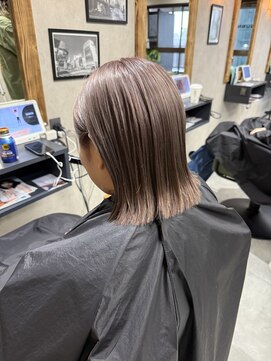 サニー 渋谷(SUNNY) バレイヤージュ、ハイライト、レイヤーロング、グレーベージュ