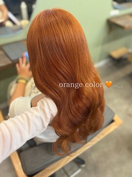 メイ 池袋(mei) アプリコットオレンジ/ブリーチ/ダブルカラー