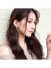 ブリーチなしカラー+炭酸シャンプー