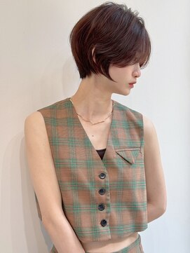 ナンバー エミライ 溝の口(N° emirai) 小顔ヘアふんわりショート簡単スタイリングブリーチなしカラー