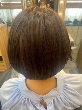 ヘアリゾート粋 トゥジュ 池袋東口店(tujuh) ショート/ボブ/ストレート/ブラウンベージュ