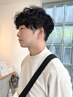 【men's限定】【フルコース】カット＋カラー＋パーマ＋マイクロバブル￥13000