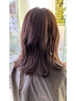 イン東京 米沢店 ピンクベージュアッシュ