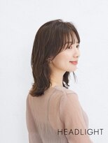 アーサス ヘアー デザイン 千葉店(Ursus hair Design by HEADLIGHT)&nbsp;ミディアムレイヤーウルフボブレイヤーオリーブグレー小顔黒髪