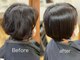 ピッカヘアーデザイン(PICKA hair-design)の写真/【ペタンとならない縮毛矯正】年齢と共に細くなってきた髪の毛でも、自然なフンワリとした縮毛矯正に☆