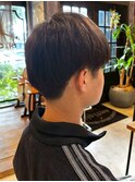 ツーブロック 刈り上げ マッシュショート メンズヘア ヘッドスパ