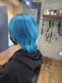 ラフィスヘアー レイ 札幌店(La fith hair ray) ウルフ×ターコイズブルー