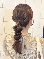 ジーナ 天神(Zina)&nbsp;ヘアセット/編みおろしヘア/結婚式お呼ばれヘア[福岡天神]