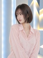 フォト 新宿三丁目(foto)&nbsp;地毛風縮毛矯正韓国風顔まわりレイヤー小顔ボブ切りっぱなしボブ