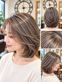 エミタス 練馬(emi+ Hair & eyelash)の写真/【リタッチオーガニックカラー+ケアトリートメント￥4950】根元から自然な色味でなりたいカラーを叶えます☆