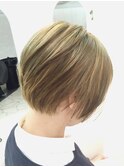 ショートオリーブベージュ
