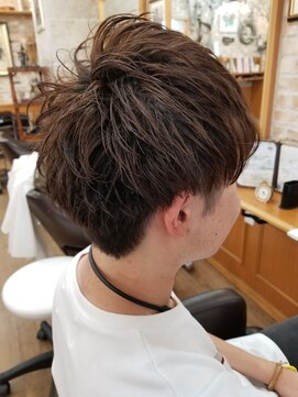 ルークス 中央林間(LOOOKS) 無造作束感マッシュレイヤーのmen'sショート