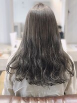 マリブヘアリゾート 太田店(malibu hair resort) アッシュブラウン/暗め/艶カラー/ロングウェーブ