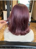切りっぱなしボブ_チェリーピンク_トワイライト