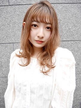 シュシュ(shushu) かわいい前髪×ラベンダーカラー　【有海一生】 髪質改善 カット