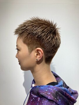 アース オーセンティック 三鷹店(EARTH Authentic) ベリーショート×ベージュカラー