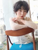 グロウミドル(GROW middle) ラフな遊び感が大人可愛い黒髪マッシュパーマ　野村恵子