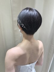 ベリーショートヘアードアレンジ