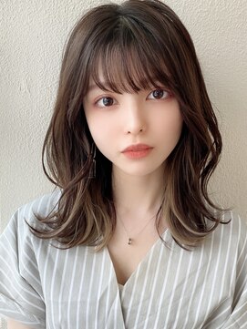 シルクレイ 新宿店(Silk-lei) 大人かわいい似合わせカット/インナーカラー/こなれミディ/新宿