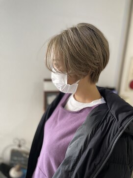 ヘアアンドスペース ベロン(hair&space velon) ハイトーンショート