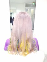 メルマードバーベル(Mermard Bavel)&nbsp;ベージュ×ポイントカラー（黄・青）