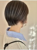 ショートカット×グレージュカラー
