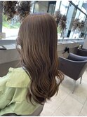 白髪ぼかしハイライトロンググレージュカラー