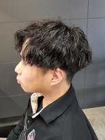 ニアウ 伊勢崎連取店(Niau)&nbsp;アップバング波巻きツイストスパイラルパーマメンズ