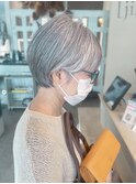 グレイカラー/シルバーカラー/ミセス/40代50代60代/上品ショート